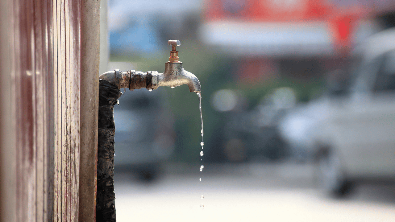 water dripping from tap