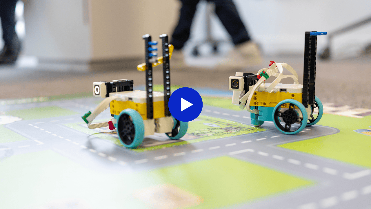 woman looking at an empty washing machine